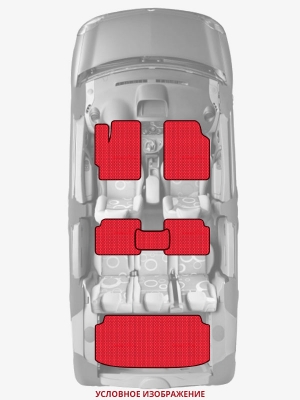 ЭВА коврики «Queen Lux» комплект для FIAT 124 Spider